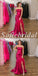 Sexy Sequin Sweetheart Sleeveless Side Slit Mermaid Long Prom Dresses With Feather,SFPD0688