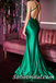 Sexy Soft Satin Strapless V-Neck Criss Cross Mermaid Long Prom Dresses With Pleats,SFPD0224