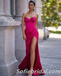 Sexy Satin Sweetheart Side Slit Mermaid Long Floor Length Prom Dresses,SFPD0302