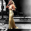 Gold Sequin Mermaid Prom Dresses, Backless Prom Dresses, Simple Prom Dresses, Long Prom Dresses, PD0407