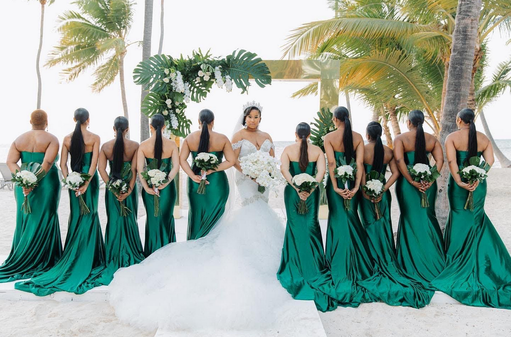 Sexy Soft Satin Sweetheart Mermaid Trailing Floor Length Bridesmaid Dressses, SFWG00459