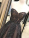 A-line Sweetheart Lace Appliques Beading Tulle Prom Dresses, PD0091