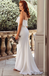 Mermaid Strapless Long Simple Off-White Bridesmaid Dresses WIht Train, BD1094