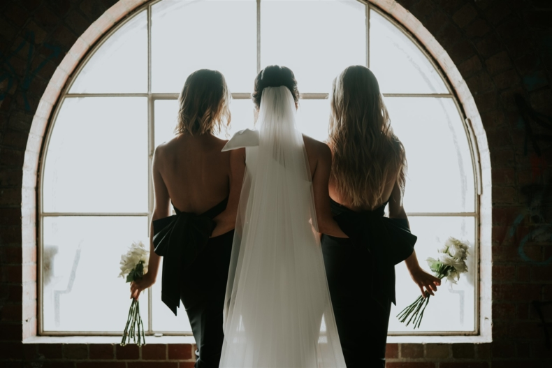 Mermaid Halter Sleeveless Short Bridesmaid Dresses With Bow, BD1112