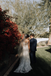 A-line Illusion Sleeveless Lace Appliques Wedding Dresses, WD0505