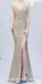 Elegant Sequin Spaghetti Straps V-Neck Side Slit Mermaid Long Prom Dresses,SFPD0267