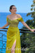 Sexy Satin Off Shoulder Sleeveless Side Slit Mermaid Long Prom Dresses With Trailing,SFPD0616