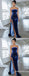 Simple Royal Blue Velvet Strapless Long Prom Dresses With Split,SFPD0213
