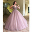 Tulle Rhinestone Prom Dresses, Beaded Prom Dresses, Ball Gown, Cheap Prom Dresses, Prom Dresses, PD0436