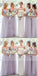 Lilac Chiffon Bridesmaid Dresses, A-line Bridesmaid Dresses, Cheap Bridesmaid Dresses, WG06