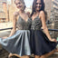 Satin Beaded Homecoming Dresses, Cheap Lovely Homecoming Dresses, Simple Homecoming Dresses, SF0104
