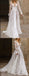 Beautiful Lace V-neck long sleeves Backless Elegant Wedding Dresses,SFWD0050
