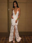 Deep V-neck Lace Prom Dresses, Sexy Side Prom Dresses, Cheap Prom Dresses, PD0731