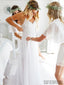 Sexy Backless Unique Casual Cheap Beach Wedding Dresses, WD311