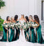 Mismatched Sexy Soft Satin Sleeveless Side Slit Mermaid Floor Length Bridesmaid Dressses,SFWG00471