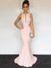Blush Pink Prom Dresses, Mermaid Prom Dresses, Long Prom Dresses, Cheap Prom Dresses, PD0686