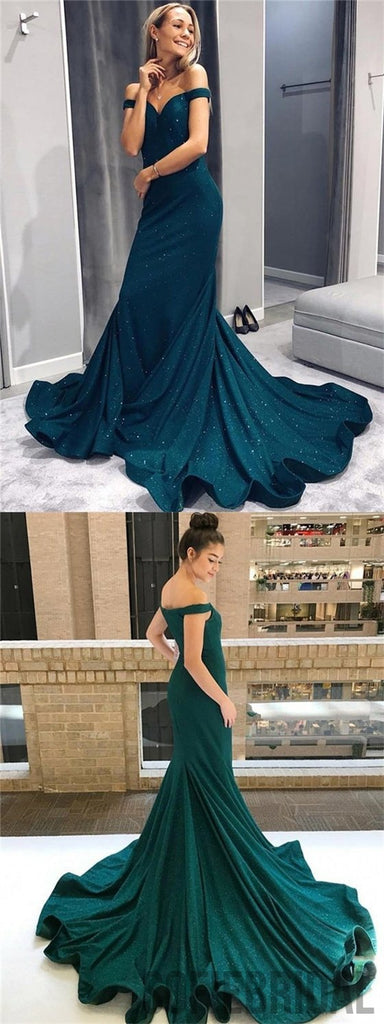 Off Shoulder Prom Dresses, Mermaid Prom Dresses, Sparkle Prom Dresses,Prom Dresses, PD0696