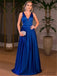Royal Blue Satin Prom Dresses, A-line Prom Dresses, Cheap Prom Dresses, Prom Dresses, PD0632