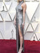 Newest Halter Sequins Backless Prom Dresses With High Split, PD0051