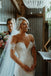 Newest Mermaid Off-shoulder Fulle Lace Sexy Tulle Wedding Dresses With Train, WD0477