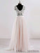 Cap Sleeves V Neck See Through A-line Cheap Wedding Dresses Online, WD342