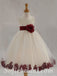 Lovely Tulle Spaghettti Straps A-Line Flower Girl Dresses With Bow-Knot, FGS0035