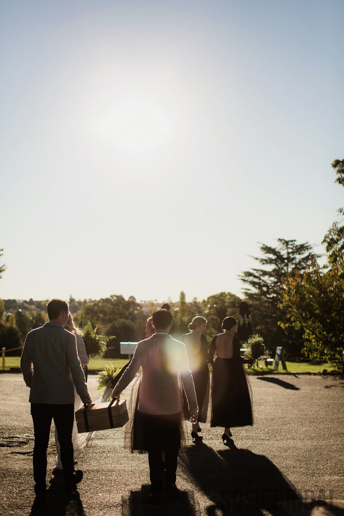 Long Sleeves Jersey Tulle Backless Bridesmaid Dresses, PD0847