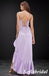 Sexy Lilac Soft Satin Spaghetti Straps Sleeveless Lace Up Back Mermaid Maxi Prom Dress, PD01140