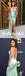 Sexy Soft Satin Spaghetti Straps V-Neck Sleeveless Side-Slit Mermaid Long Prom Dresses, PD0956