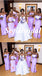 Mismatched Soft Satin One Shoulder Side Slit Mermaid Floor Length Bridesmaid Dresses, SFWG00558