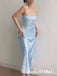 Sexy Soft Satin Sweetheart Sleeveless Mermaid Ankle Length Prom Dress, PD01049