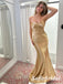 Sexy Elastic Satin Sweetheart Sleeveless Mermaid Long Prom Dresses, PD0996
