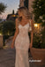 Boho Sheer Lace Spaghetti Strap Mermaid Reception Dress, PD13966