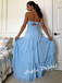 Flowy Chiffon Sweetheart Sleeveless A-Line Maxi Prom Dress, PD01166