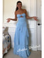 Flowy Chiffon Sweetheart Sleeveless A-Line Maxi Prom Dress, PD01166