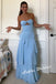 Flowy Chiffon Sweetheart Sleeveless A-Line Maxi Prom Dress, PD01166