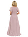 Elegant Chiffon Flutter Sleeves Floor-Length A-Line Maxi Mother Of The Bride Dresses, SFM003