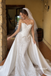 Strapless Sweetheart Lace Mermaid Wedding Dress, Detachable Satin Overskirt Bridal Gown, SFWD0135