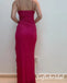 Elegant Chiffon Spaghetti Straps Sleeveless Mermaid Prom Dress, PD01026
