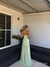 Mint Green Strapless Lace Chiffon Maxi Evening Dress, Fitted Lace Bodice Flowy Floor Length Formal Gown, PD13888