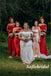 Elegant Red Soft Satin One Shoulder Mermaid Floor Length Bridesmaid Dresses, SFWG00576