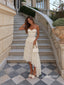 Strapless Sweetheart Corset Midi Dress, Ruffled Tiered Tulle High Low Formal Gown, PD13960
