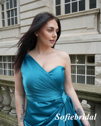 Sexy One Shoulder Sleeveless Mermaid Floor Length Bridesmaid Dresses, SFWG00596 Sexy One Shoulder Sleeveless Mermaid Floor Length Bridesmaid Dresses, SFWG00596