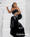 Sexy Black Velet Sweetheart Sleeveless Mermaid Floor Length Prom Dress, PD01101