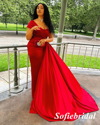 Sexy One Shoulder Sleeveless Mermaid Floor Length Bridesmaid Dresses, SFWG00596 Sexy One Shoulder Sleeveless Mermaid Floor Length Bridesmaid Dresses, SFWG00596