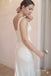 Square Neck Strap Satin Mermaid Wedding Gown, Corset Fitted Bridal Dress,SFWD0126