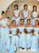 Mismatched Soft Satin Sleeveless Mermaid Floor Length Bridesmaid Dresses, SFWG00547