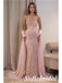 Blush Pink Crystal Mermaid Gown With Beading, PD01285