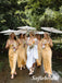 Sexy Soft Stin Spaghetti Straps V-Neck Sleeveless Mermaid Ankel Length Bridesmaid Dresses, SFWG00527