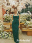 Sexy Soft Stin Halter Sleeveless Mermaid Floor Length Bridesmaid Dresses, SFWG00528